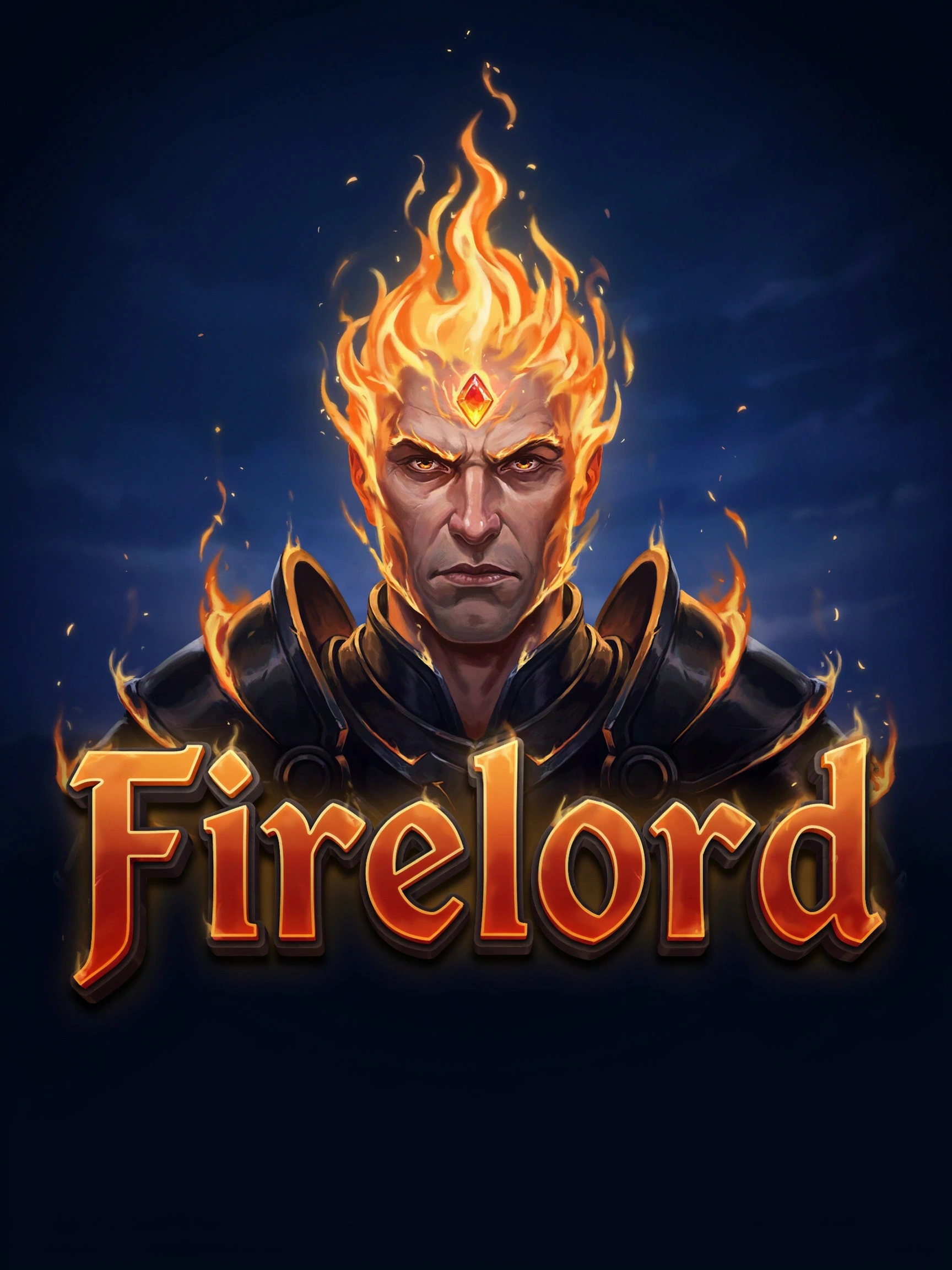 In-game art from the Firelord pokie