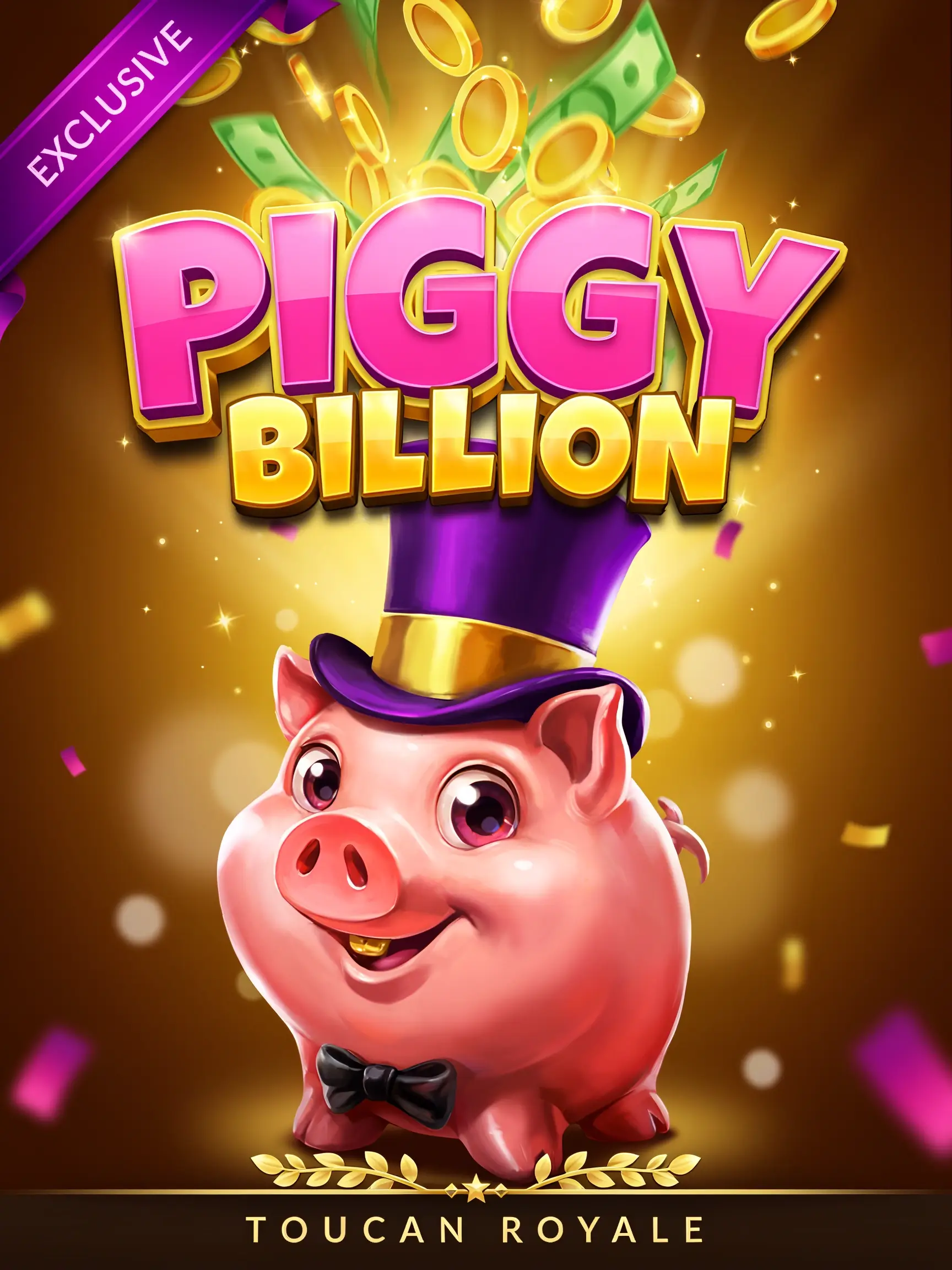 In-game art from the Piggy Billion pokie