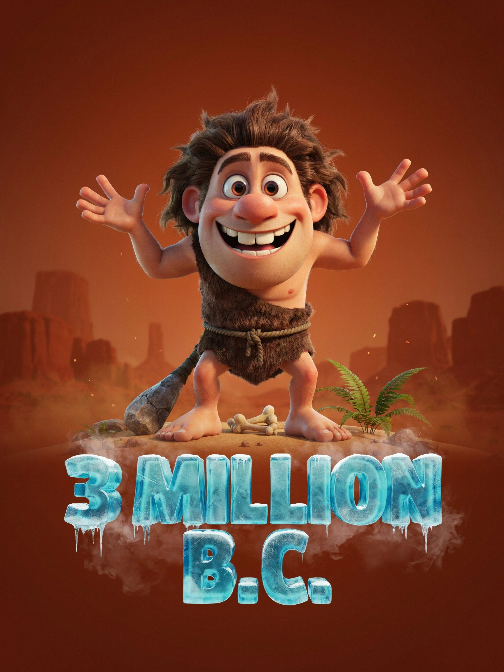 Artwork from the 3 Million BC pokie